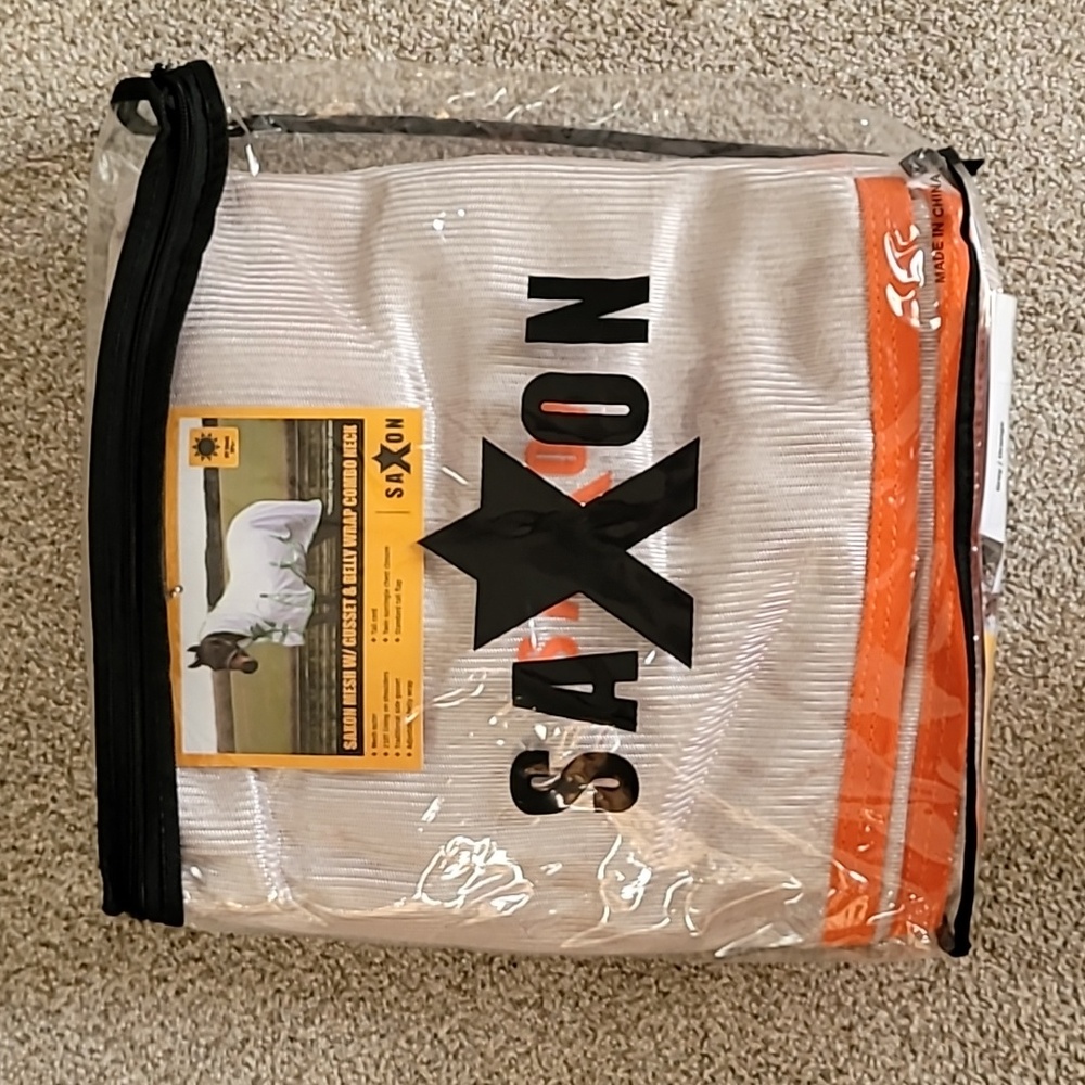 Saxon mesh w/ gusset & belly wrap combo neck 81"